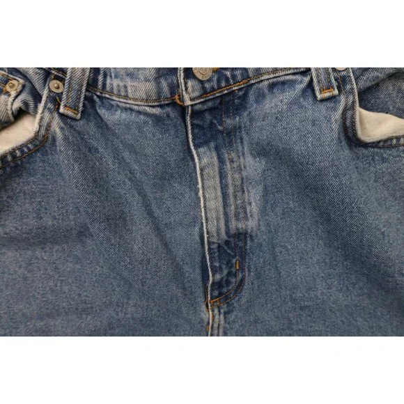 Vintage 90s Ralph Lauren Mens 38x32 Spell Out Baggy Loose Wide Leg Denim Jeans